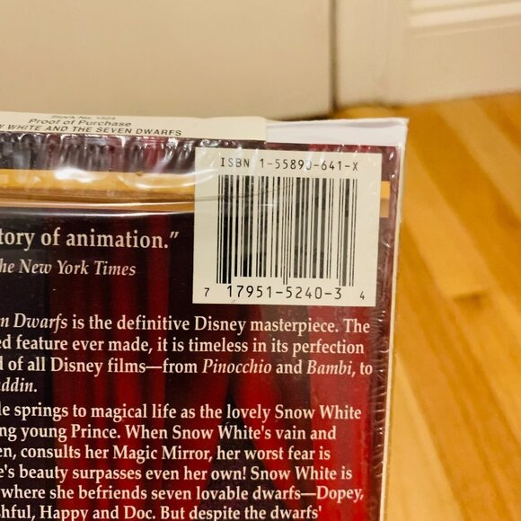 Snow White & the Seven Dwarfs (VHS, 1994) Masterpiece Collection #1524 - Picture 6 of 8